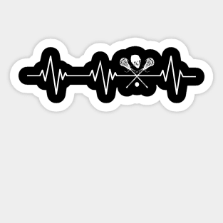 Lacrosse Heartbeat Sticker